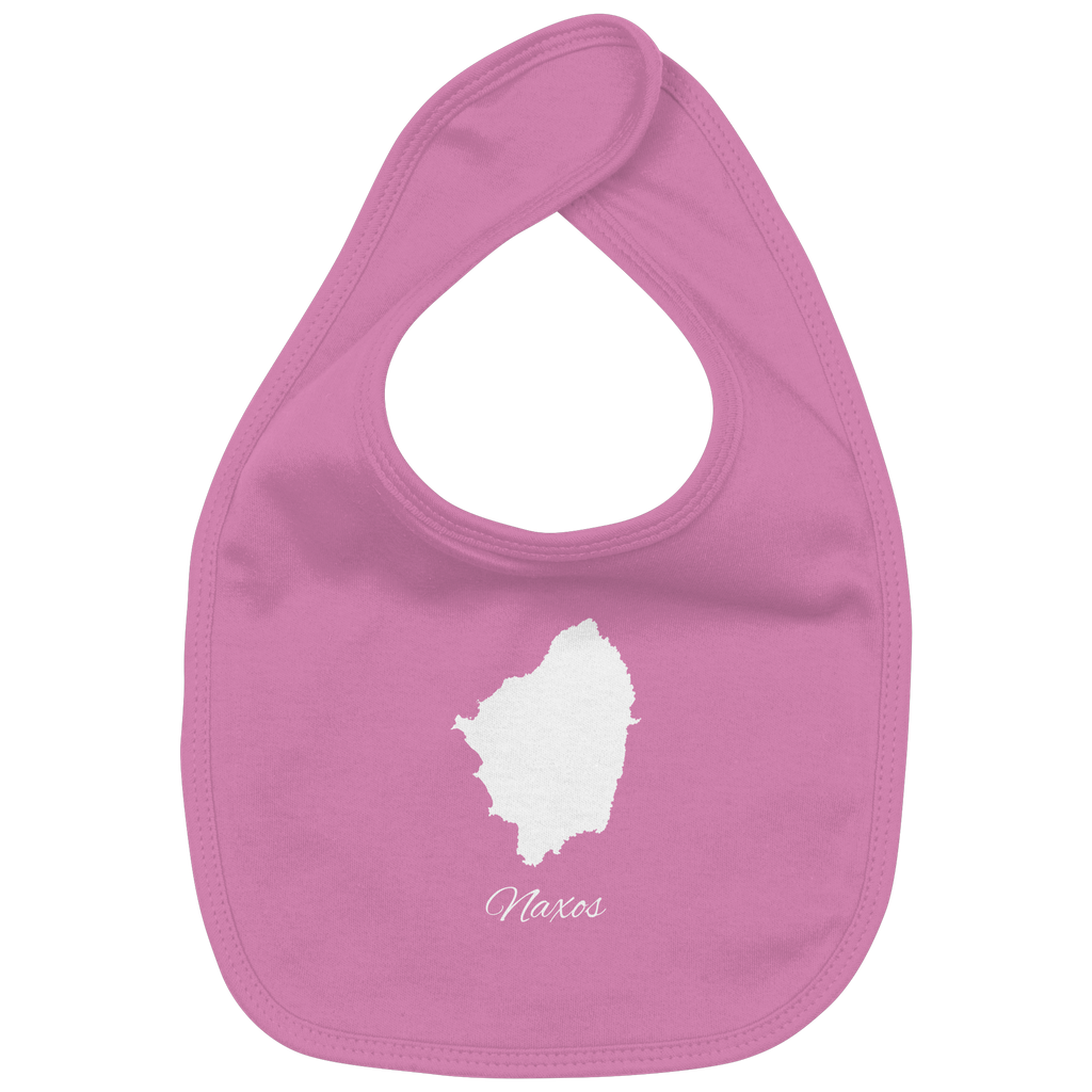 Naxos Silhouette Griechenland - Organic Baby-Lätzchen