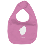 Naxos Silhouette Griechenland - Organic Baby-Lätzchen