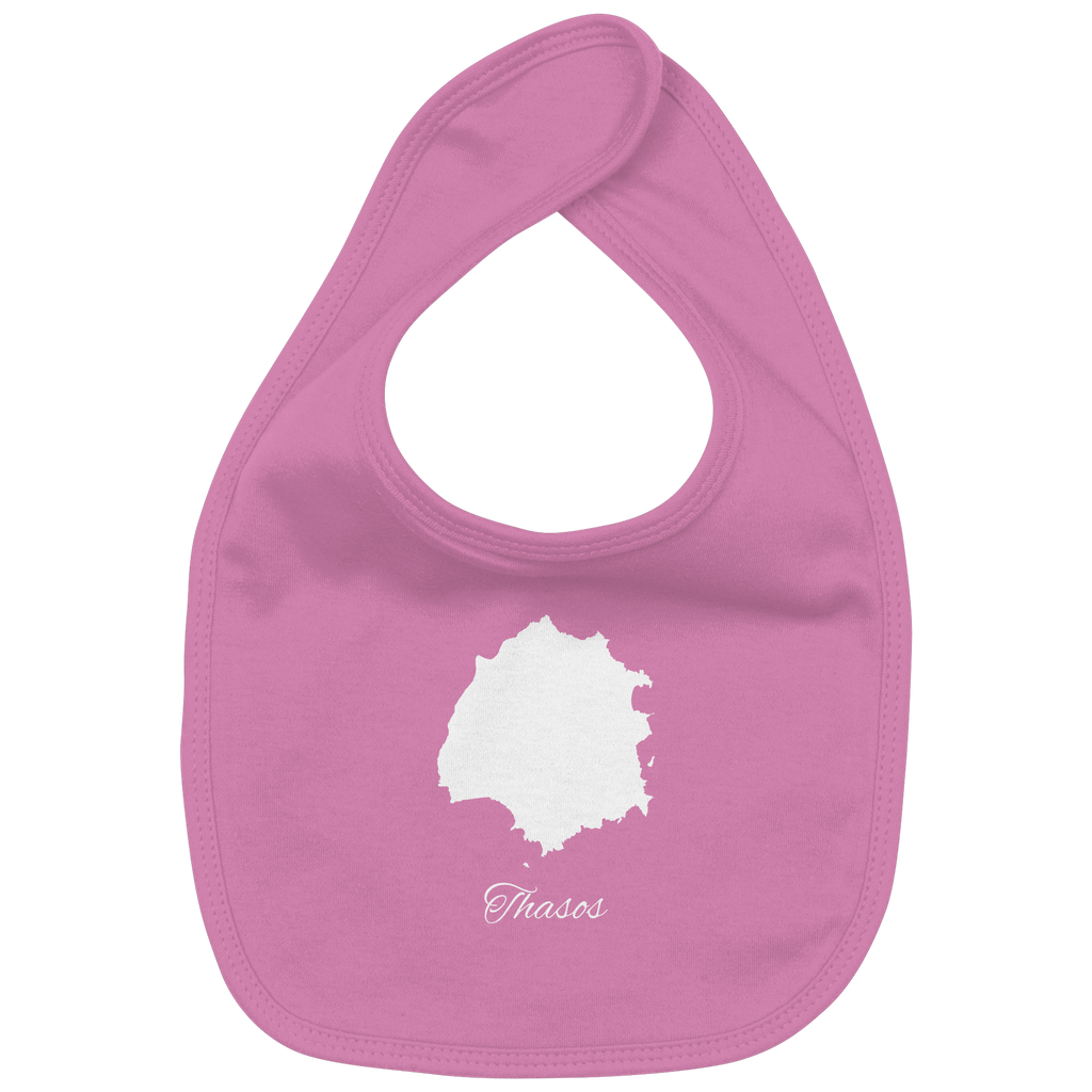 Thasos Silhouette Griechenland - Organic Baby-Lätzchen