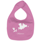 Mykonos Silhouette Griechenland - Organic Baby-Lätzchen