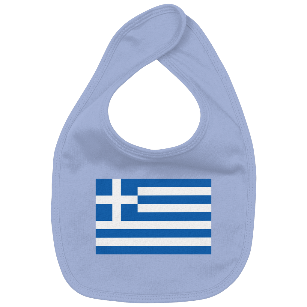 Griechenland Flagge - Organic Baby-Lätzchen