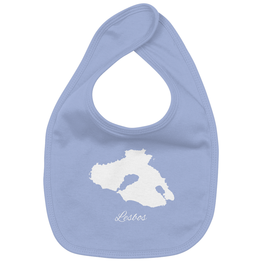 Lesbos Silhouette Griechenland - Organic Baby-Lätzchen