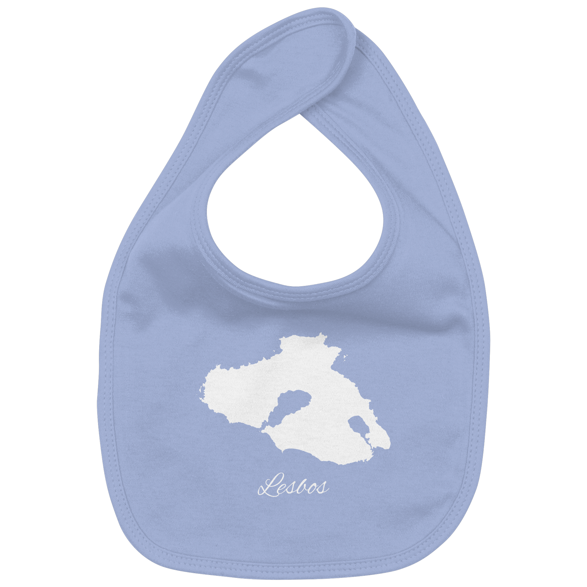 Lesbos Silhouette Griechenland - Organic Baby-Lätzchen