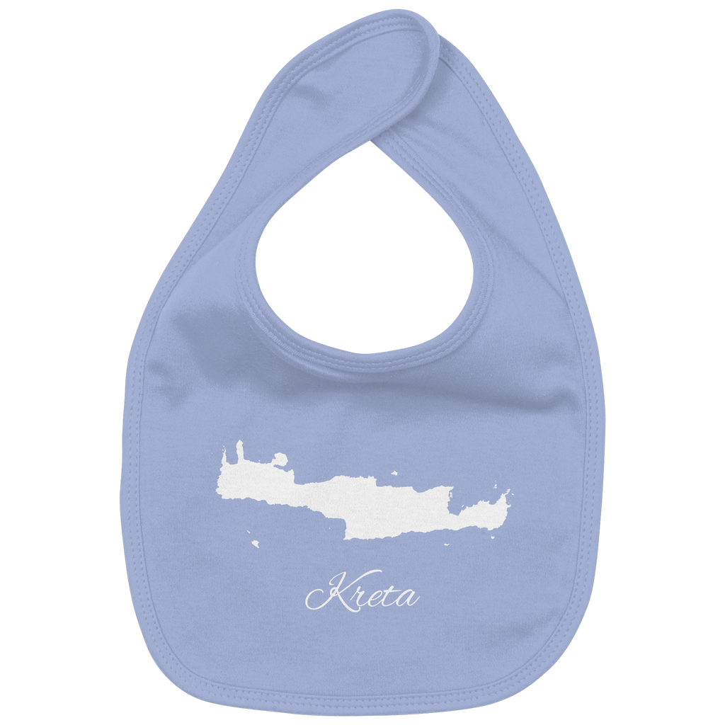 Kreta Silhouette Griechenland - Organic Baby-Lätzchen