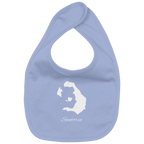 Santorin Silhouette Griechenland - Organic Baby-Lätzchen