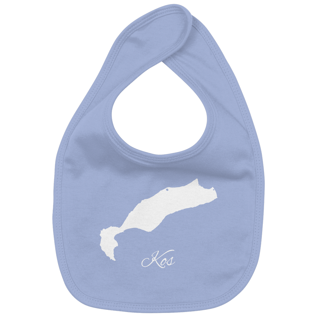 Kos Silhouette Griechenland - Organic Baby-Lätzchen