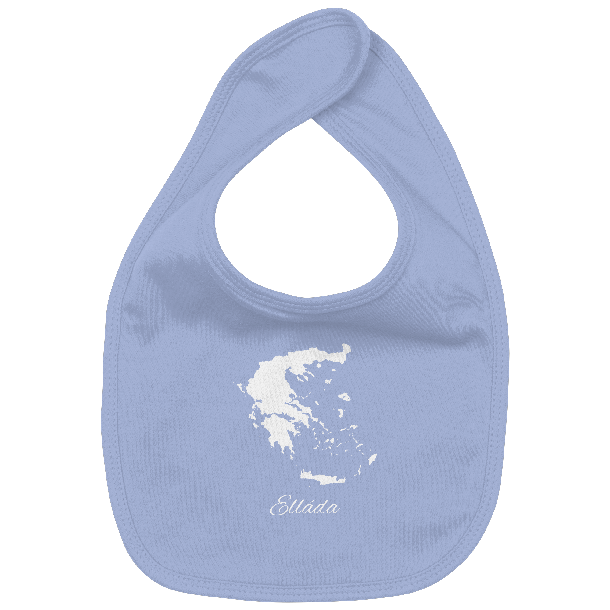 Ellada Silhouette Griechenland - Organic Baby-Lätzchen