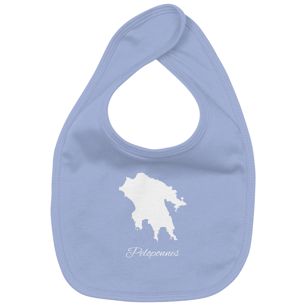 Peloponnes Silhouette Griechenland - Organic Baby-Lätzchen