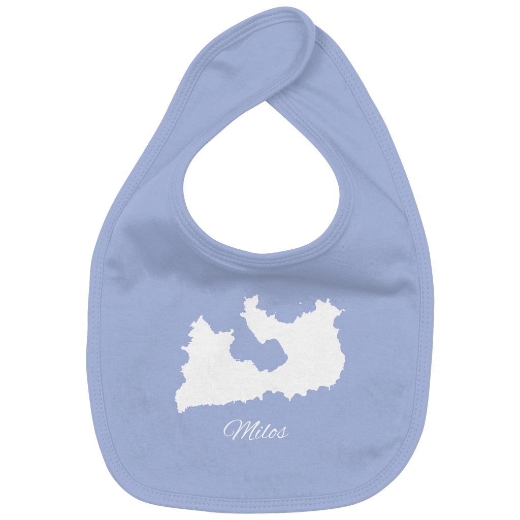 Milos Silhouette Griechenland - Organic Baby-Lätzchen