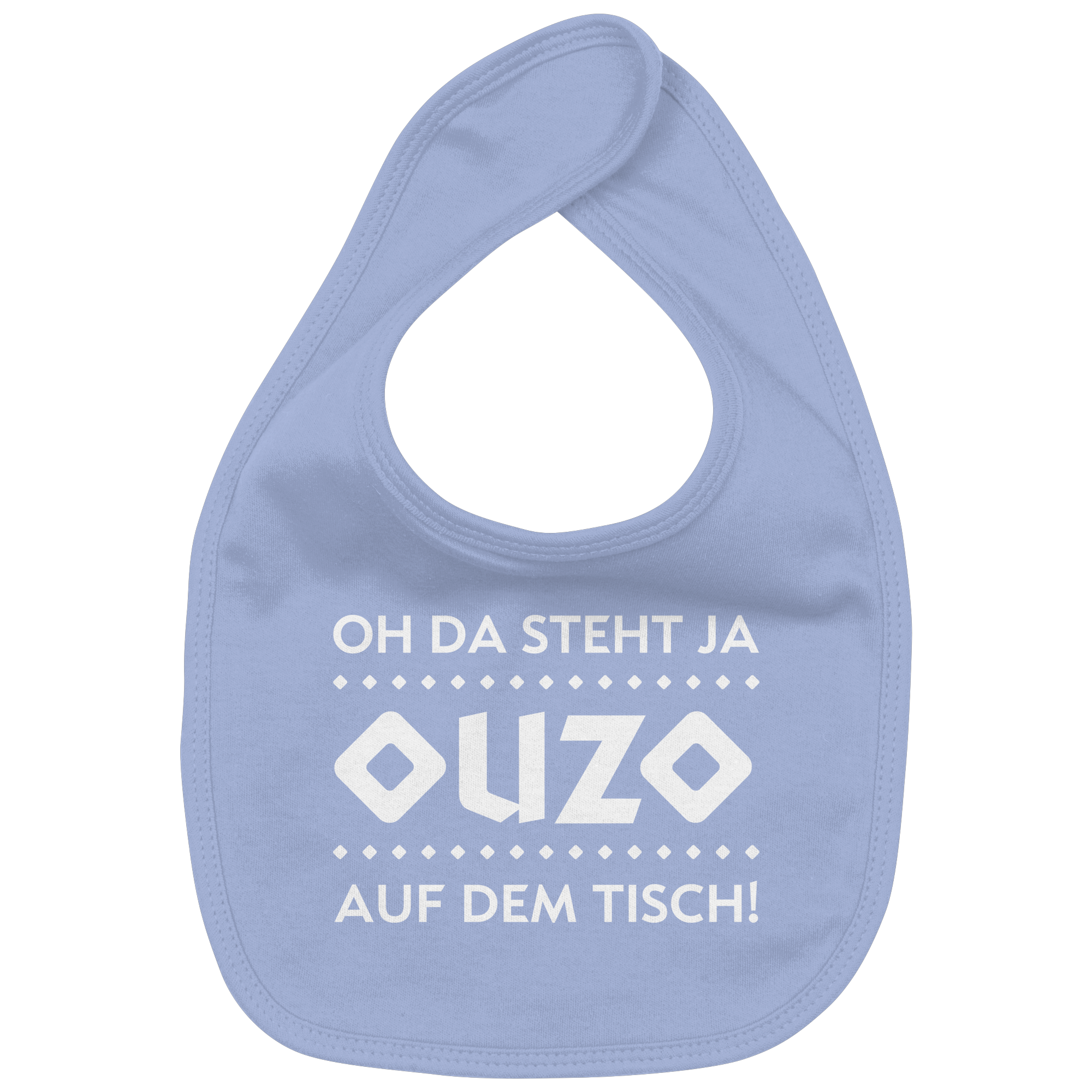 Oh da steht ja Ouzo auf dem Tisch - Organic Baby-Lätzchen