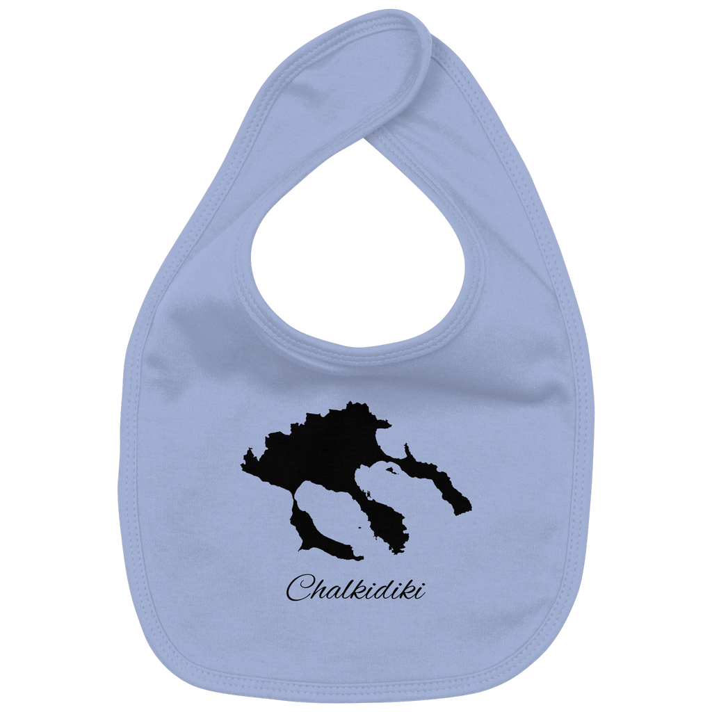 Chalkidiki Silhouette Griechenland - Organic Baby-Lätzchen
