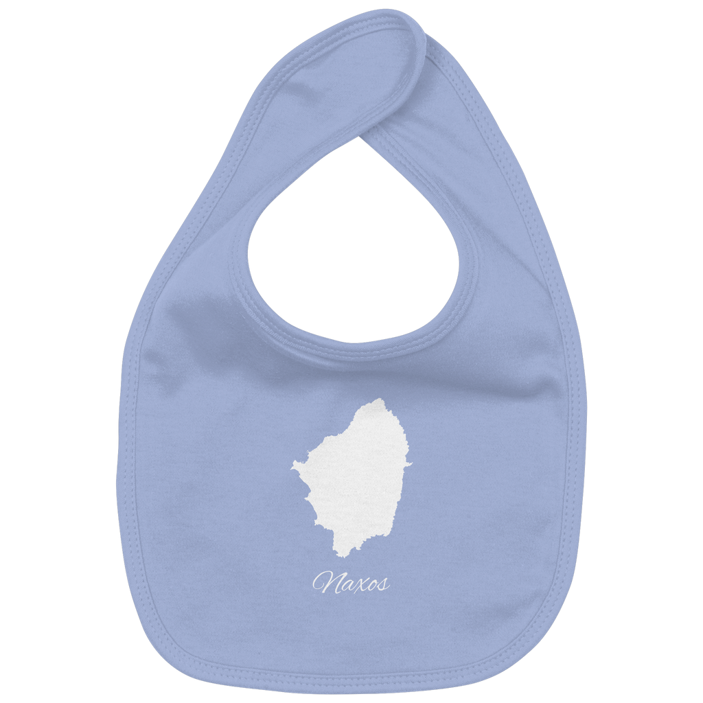 Naxos Silhouette Griechenland - Organic Baby-Lätzchen