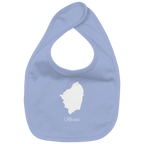 Naxos Silhouette Griechenland - Organic Baby-Lätzchen