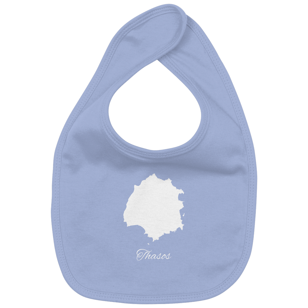 Thasos Silhouette Griechenland - Organic Baby-Lätzchen