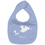 Mykonos Silhouette Griechenland - Organic Baby-Lätzchen