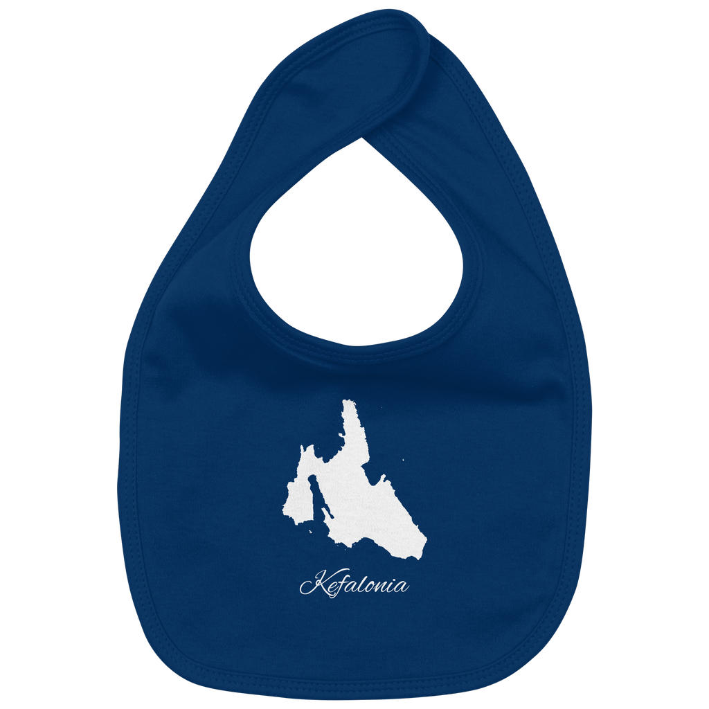 Kefalonia Silhouette Griechenland - Organic Baby-Lätzchen