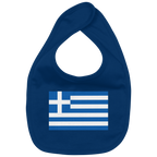 Griechenland Flagge - Organic Baby-Lätzchen