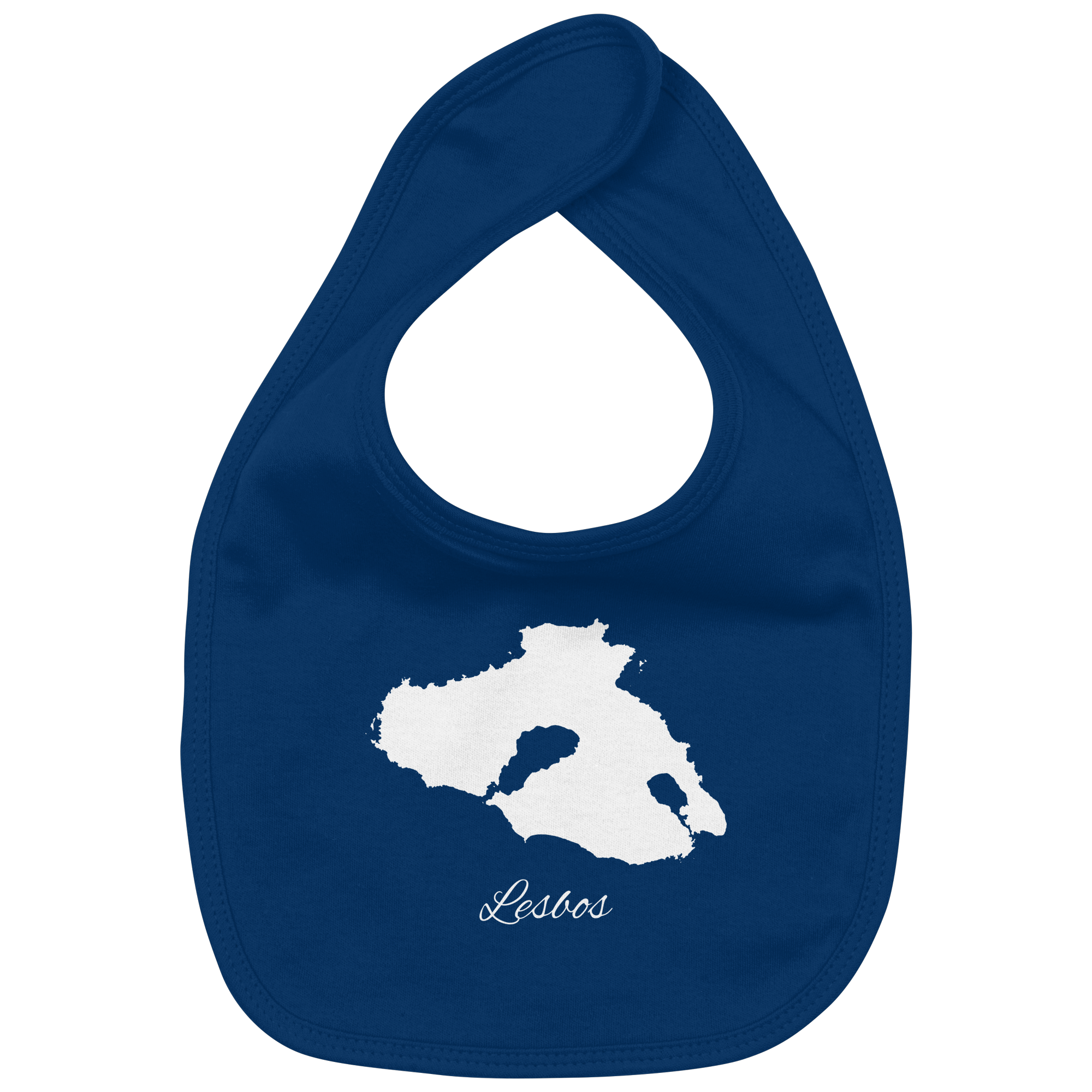 Lesbos Silhouette Griechenland - Organic Baby-Lätzchen