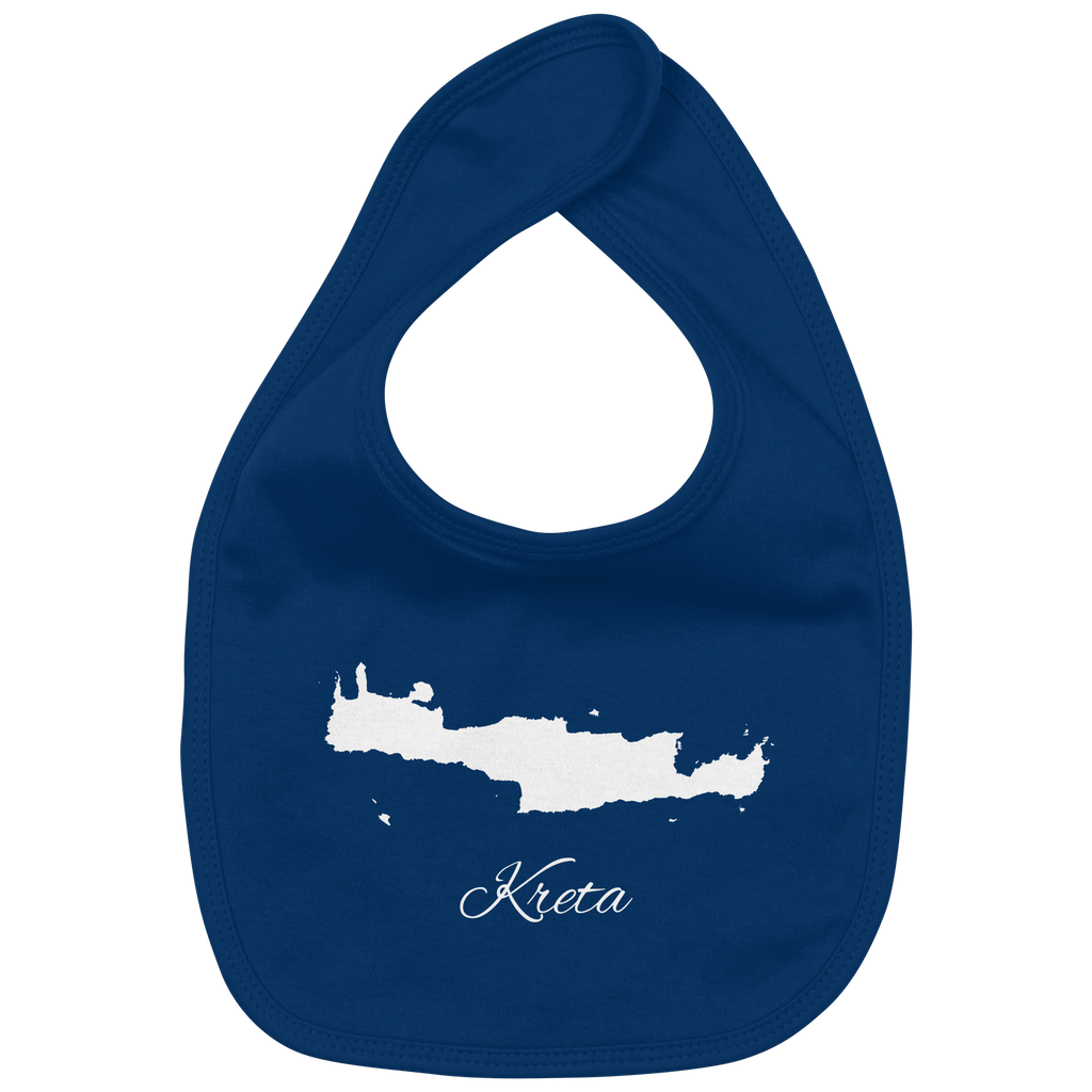 Kreta Silhouette Griechenland - Organic Baby-Lätzchen