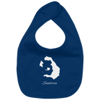 Santorin Silhouette Griechenland - Organic Baby-Lätzchen