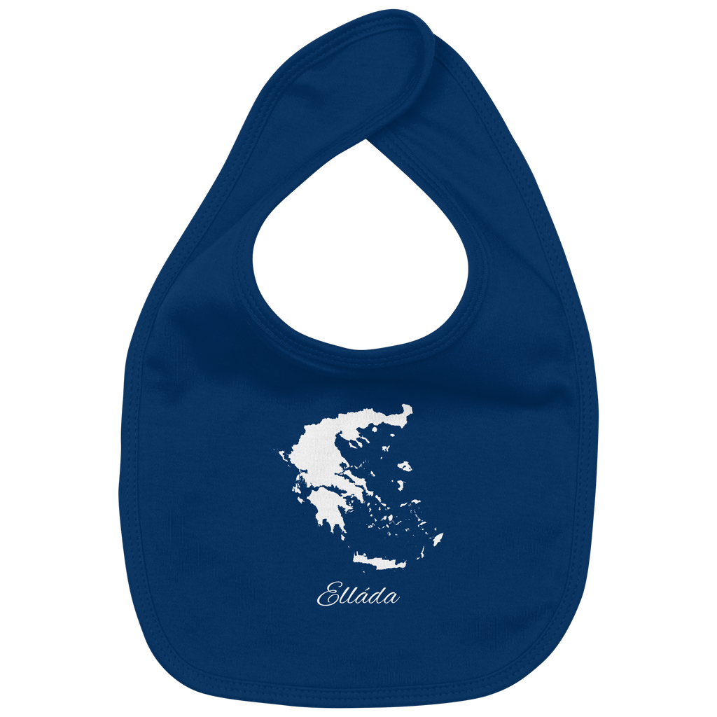 Ellada Silhouette Griechenland - Organic Baby-Lätzchen