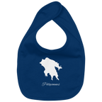 Peloponnes Silhouette Griechenland - Organic Baby-Lätzchen