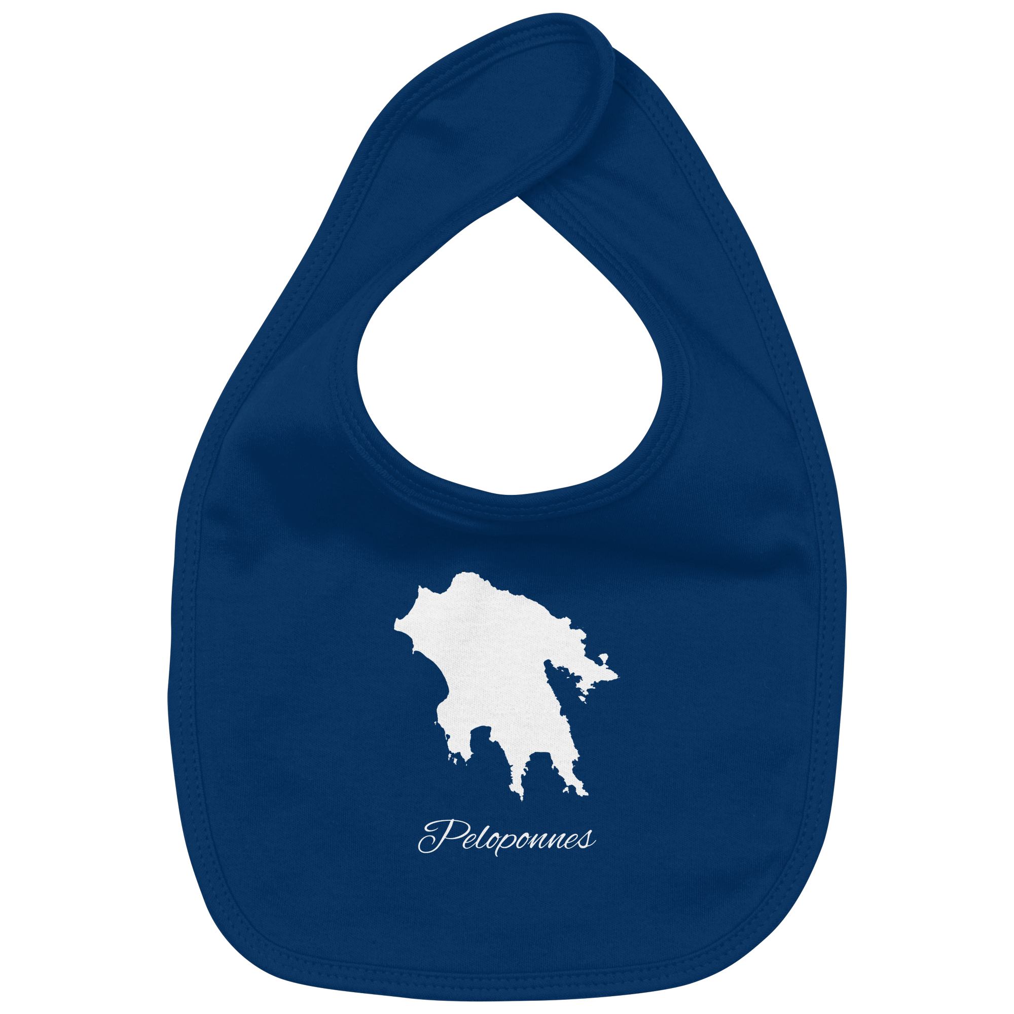 Peloponnes Silhouette Griechenland - Organic Baby-Lätzchen