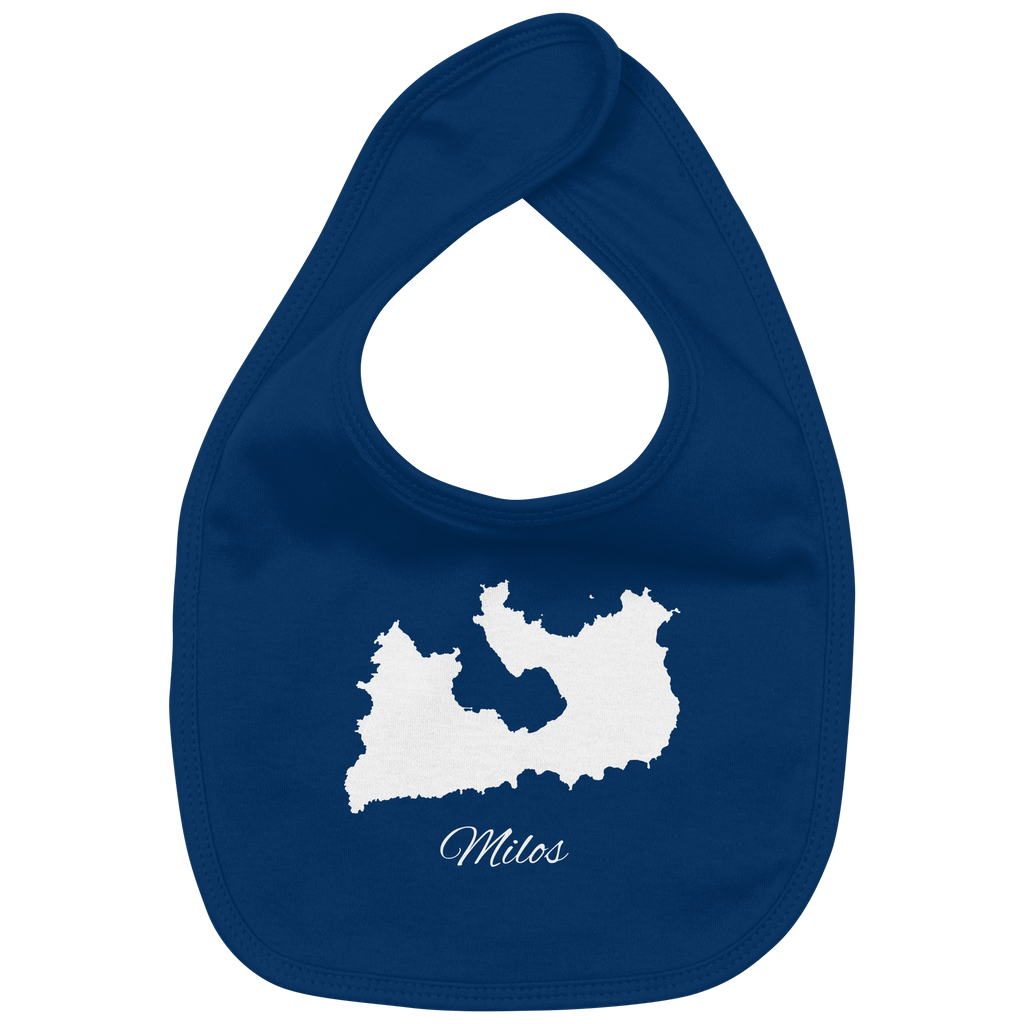 Milos Silhouette Griechenland - Organic Baby-Lätzchen