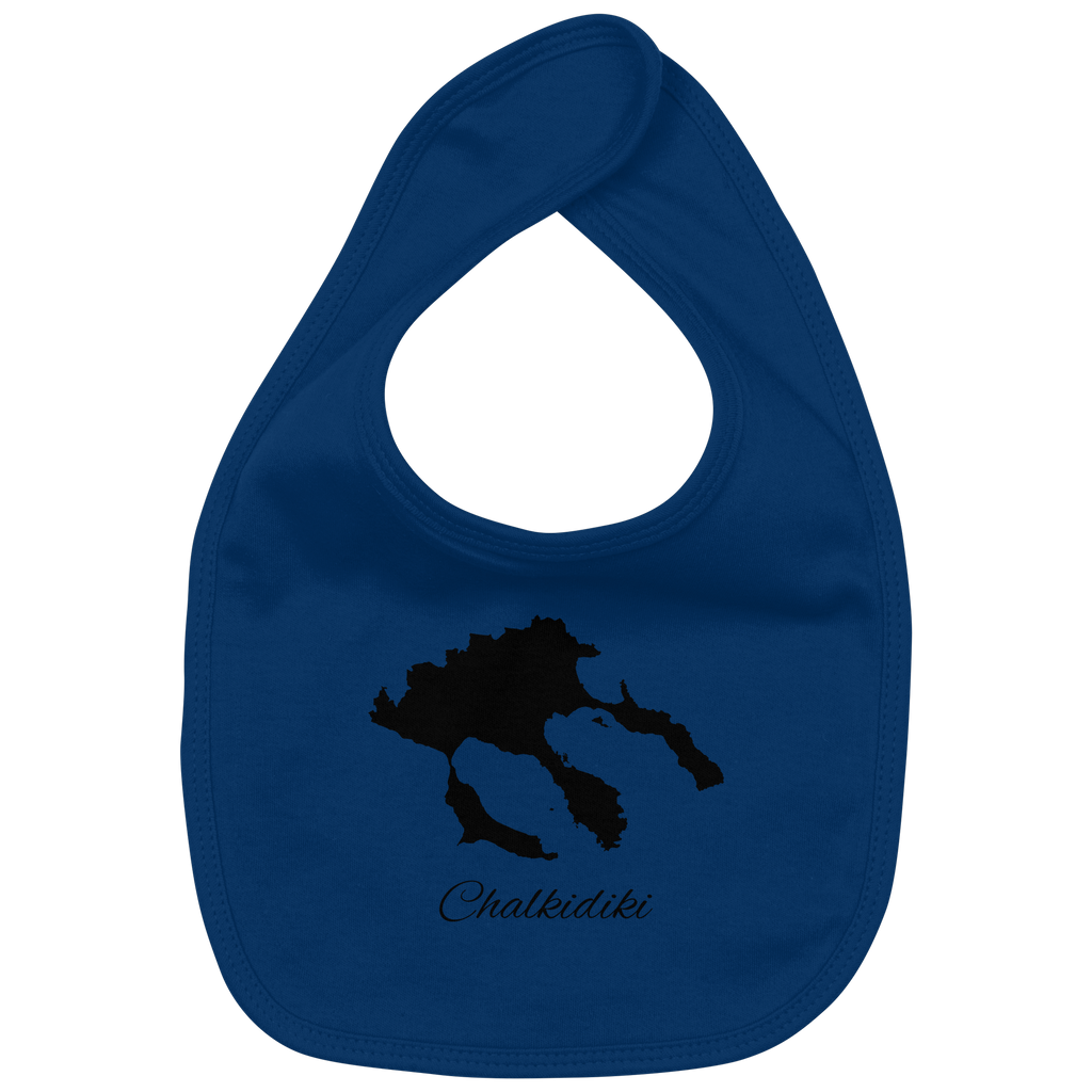 Chalkidiki Silhouette Griechenland - Organic Baby-Lätzchen