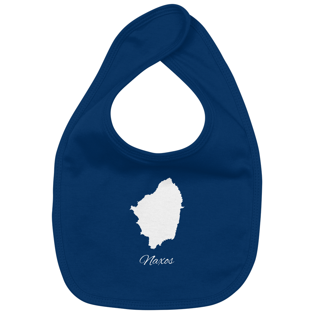 Naxos Silhouette Griechenland - Organic Baby-Lätzchen