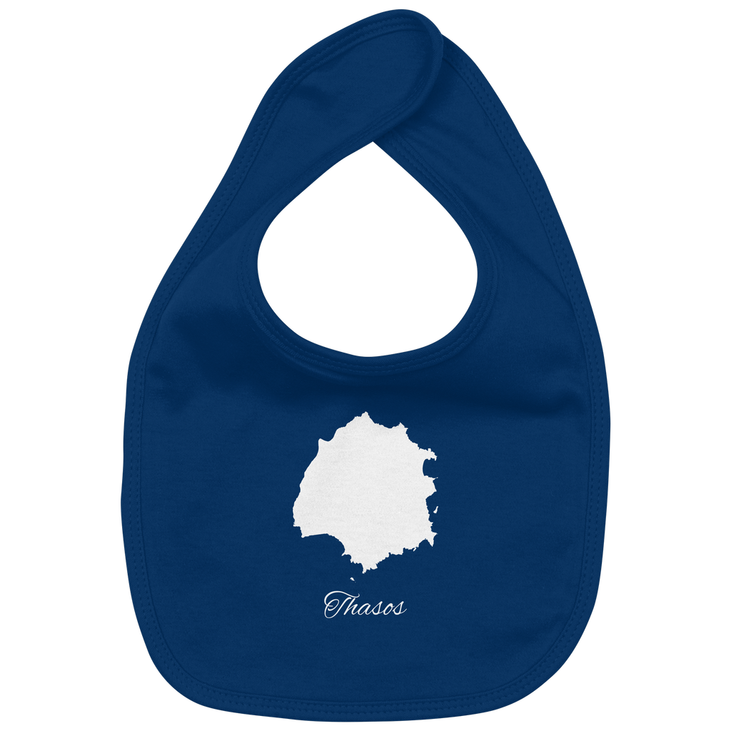 Thasos Silhouette Griechenland - Organic Baby-Lätzchen