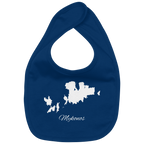 Mykonos Silhouette Griechenland - Organic Baby-Lätzchen