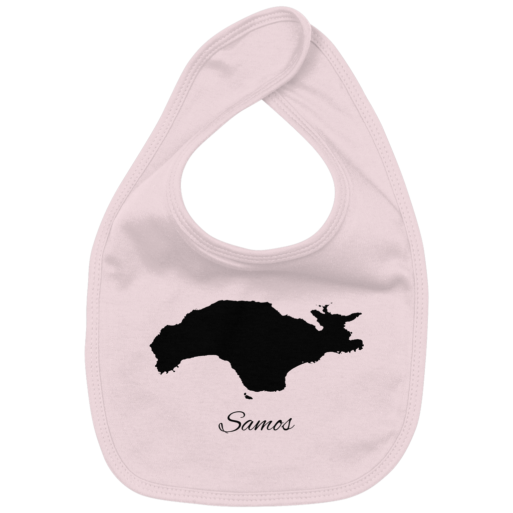 Samos Silhouette Griechenland - Organic Baby-Lätzchen