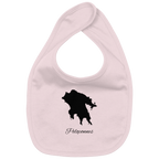 Peloponnes Silhouette Griechenland - Organic Baby-Lätzchen