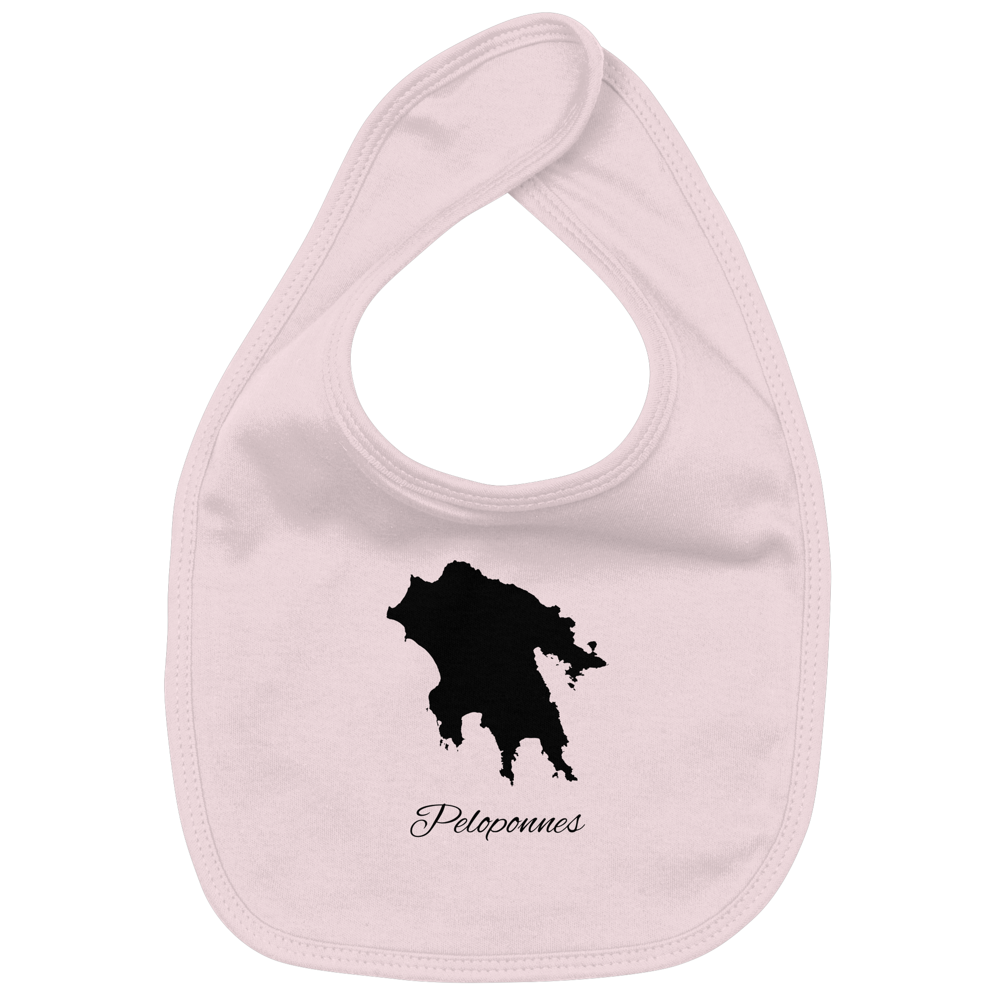 Peloponnes Silhouette Griechenland - Organic Baby-Lätzchen