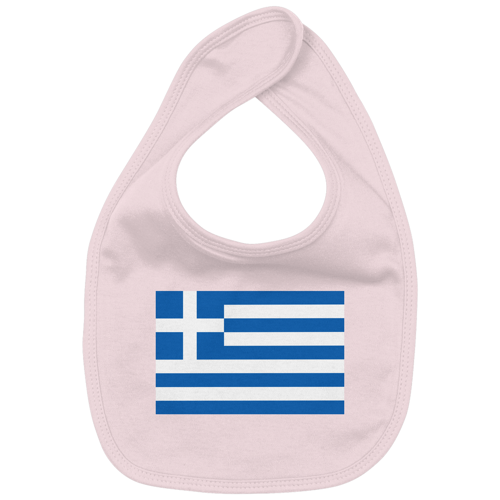 Griechenland Flagge - Organic Baby-Lätzchen