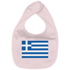 Griechenland Flagge - Organic Baby-Lätzchen