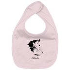 Ellada Silhouette Griechenland - Organic Baby-Lätzchen
