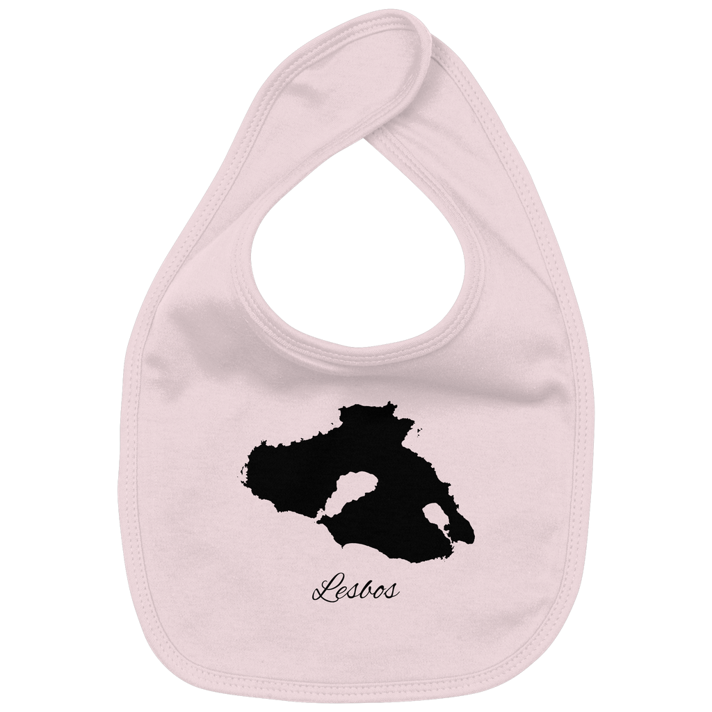 Lesbos Silhouette Griechenland - Organic Baby-Lätzchen