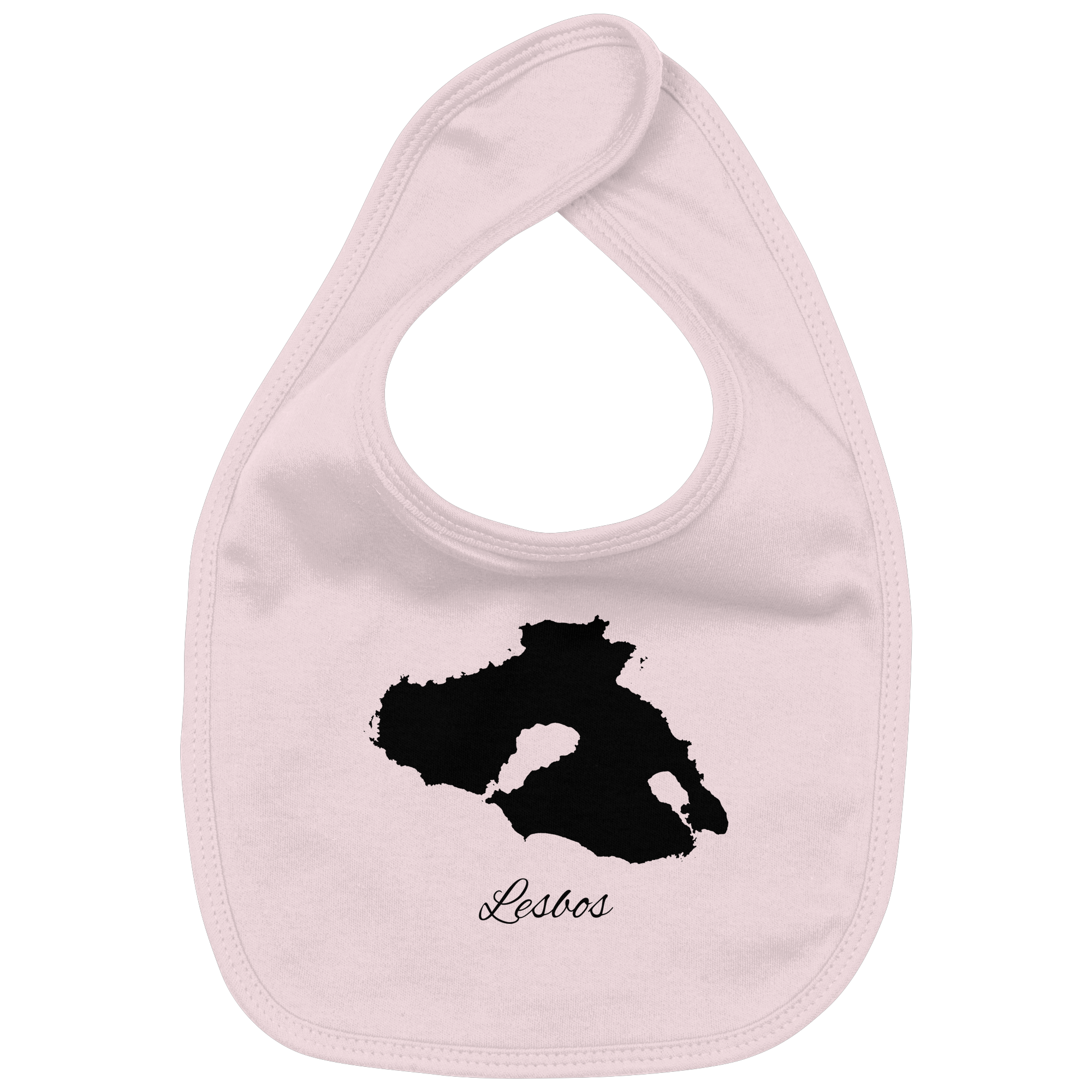 Lesbos Silhouette Griechenland - Organic Baby-Lätzchen