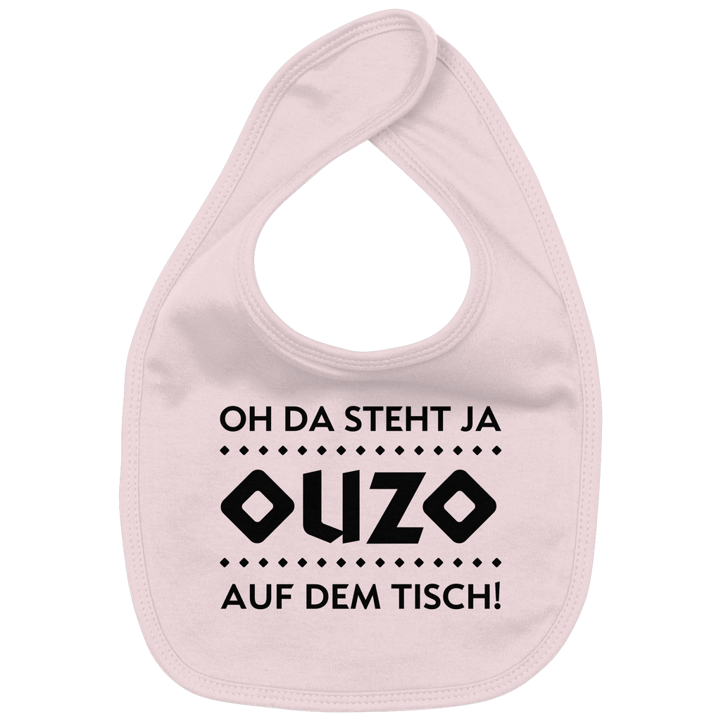 Oh da steht ja Ouzo auf dem Tisch - Organic Baby-Lätzchen