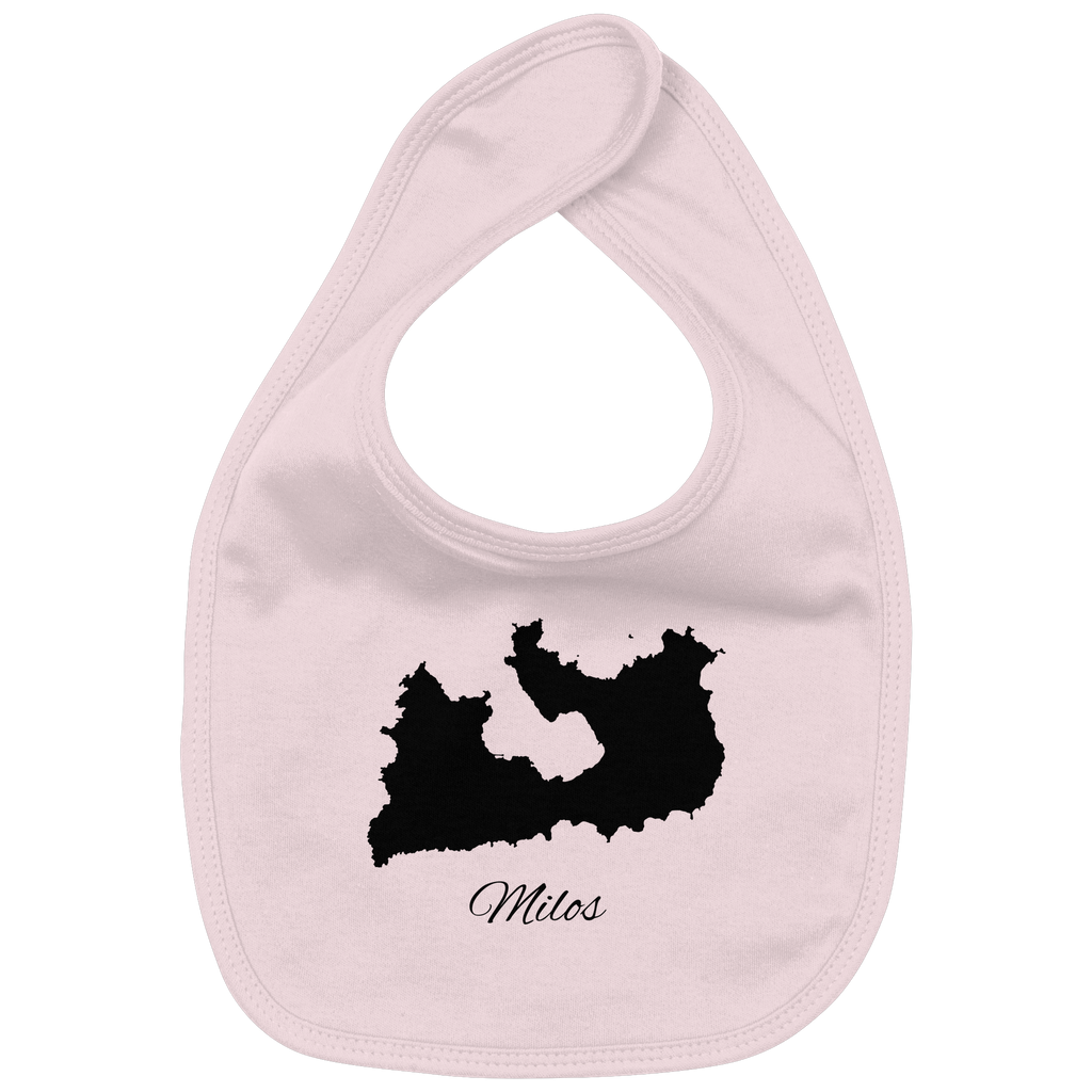 Milos Silhouette Griechenland - Organic Baby-Lätzchen