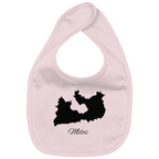 Milos Silhouette Griechenland - Organic Baby-Lätzchen