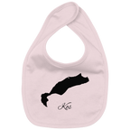 Kos Silhouette Griechenland - Organic Baby-Lätzchen