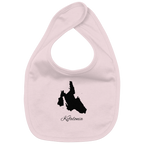 Kefalonia Silhouette Griechenland - Organic Baby-Lätzchen