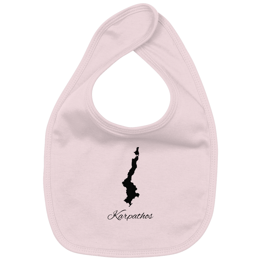 Karpathos Silhouette Griechenland - Organic Baby-Lätzchen