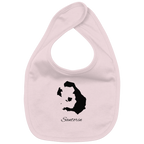 Santorin Silhouette Griechenland - Organic Baby-Lätzchen