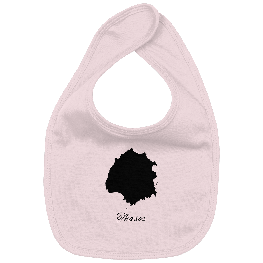 Thasos Silhouette Griechenland - Organic Baby-Lätzchen