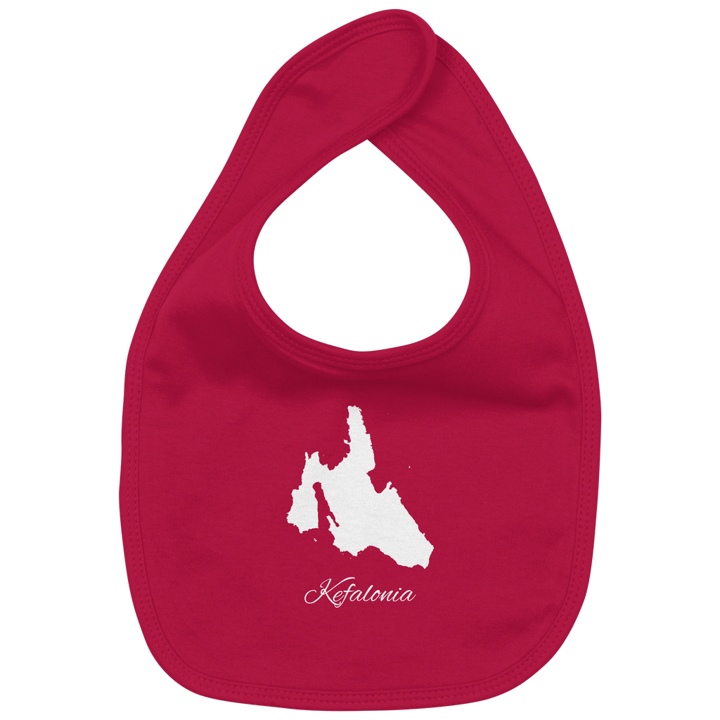 Kefalonia Silhouette Griechenland - Organic Baby-Lätzchen