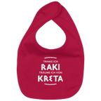 Trinke ich Raki träume ich von Kreta - Organic Baby-Lätzchen